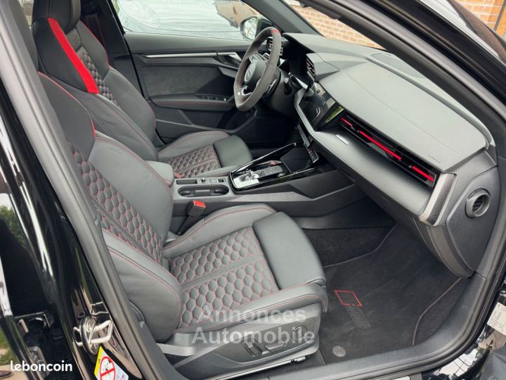 Audi RS3 sportback immatriculation francaise pas de malus 20500 kms premiere main toit ouvrant matrix rs design plus rouge hayon camera etat parfait garantie - 4