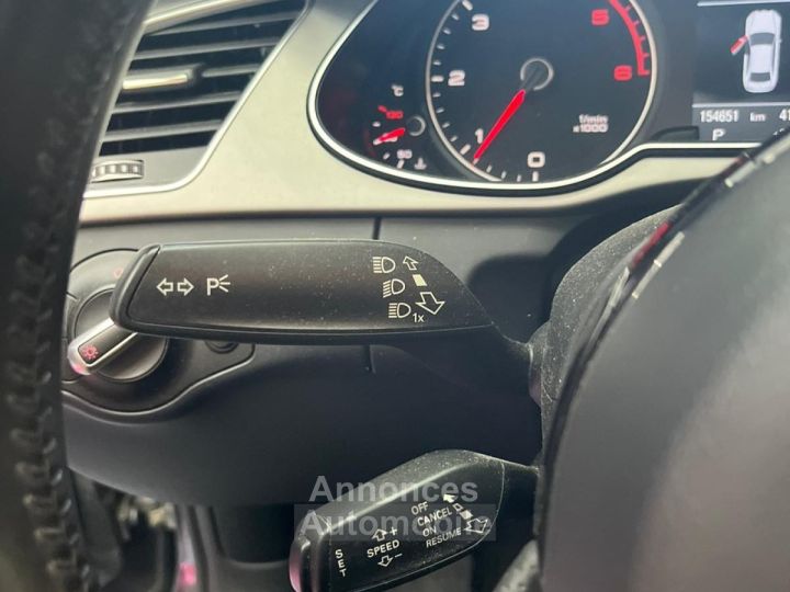 Audi A4 2L TDI 190 DPF Clean Diesel Quattro S Line S Tronic A SIEGES ELEC CHAUFFANT /TOIT OUVRANT/PALETTES/CAMERA/KEYLESS / JANTES 19 - 19