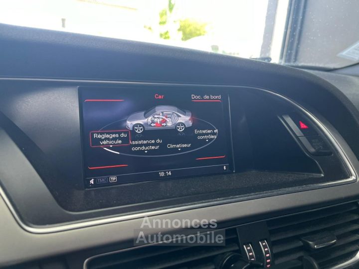 Audi A4 2L TDI 190 DPF Clean Diesel Quattro S Line S Tronic A SIEGES ELEC CHAUFFANT /TOIT OUVRANT/PALETTES/CAMERA/KEYLESS / JANTES 19 - 24