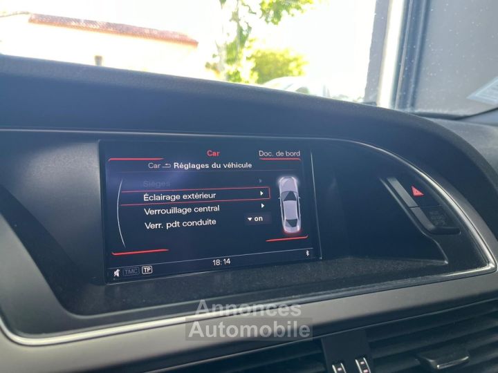 Audi A4 2L TDI 190 DPF Clean Diesel Quattro S Line S Tronic A SIEGES ELEC CHAUFFANT /TOIT OUVRANT/PALETTES/CAMERA/KEYLESS / JANTES 19 - 25