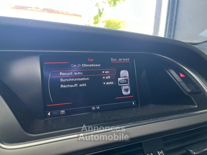 Audi A4 2L TDI 190 DPF Clean Diesel Quattro S Line S Tronic A SIEGES ELEC CHAUFFANT /TOIT OUVRANT/PALETTES/CAMERA/KEYLESS / JANTES 19 - 26