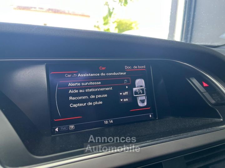 Audi A4 2L TDI 190 DPF Clean Diesel Quattro S Line S Tronic A SIEGES ELEC CHAUFFANT /TOIT OUVRANT/PALETTES/CAMERA/KEYLESS / JANTES 19 - 28