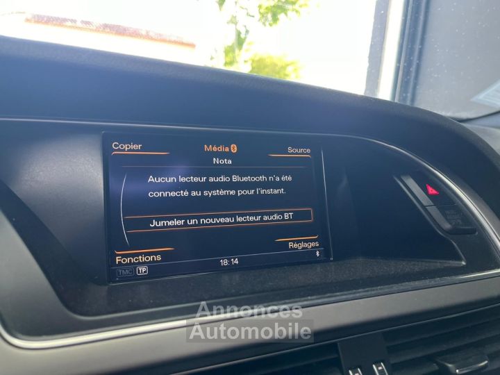 Audi A4 2L TDI 190 DPF Clean Diesel Quattro S Line S Tronic A SIEGES ELEC CHAUFFANT /TOIT OUVRANT/PALETTES/CAMERA/KEYLESS / JANTES 19 - 30