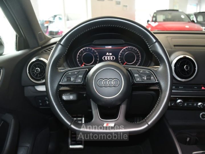 Audi A3 Sportback S-Line 40 TFSI 190 S-Tronic GPS Virtual Régulateur Cuir TO Drive JA 18 - 19