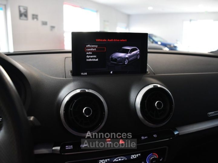 Audi A3 Sportback S-Line 40 TFSI 190 S-Tronic GPS Virtual Régulateur Cuir TO Drive JA 18 - 25