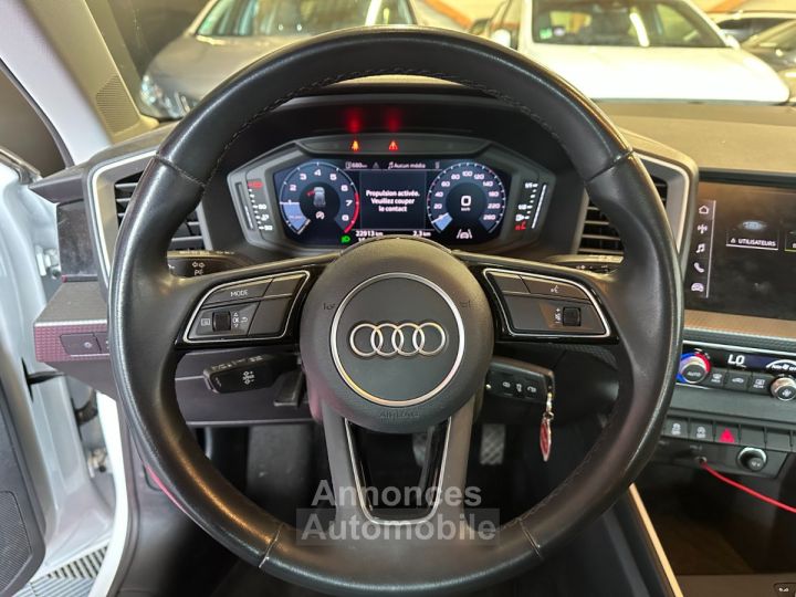 Audi A1 Sportback 25 TFSI 10 95 ch BVM5 - Suivi - 1ere main - Finition Advanced - Apple CarPlay - 12