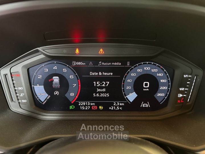 Audi A1 Sportback 25 TFSI 10 95 ch BVM5 - Suivi - 1ere main - Finition Advanced - Apple CarPlay - 13