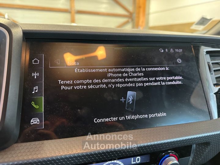 Audi A1 Sportback 25 TFSI 10 95 ch BVM5 - Suivi - 1ere main - Finition Advanced - Apple CarPlay - 20