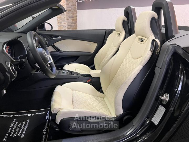 Audi TT Roadster 20 Quattro 230ch S-tronic - 1°main - 28000km - Cuir Exclusive - Echap sport - 12