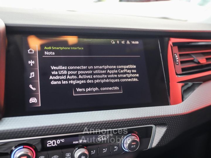 Audi A1 Sportback 10 30 TFSI 110 S-Tronic Advanced 2 BITON CARPLAY - 11