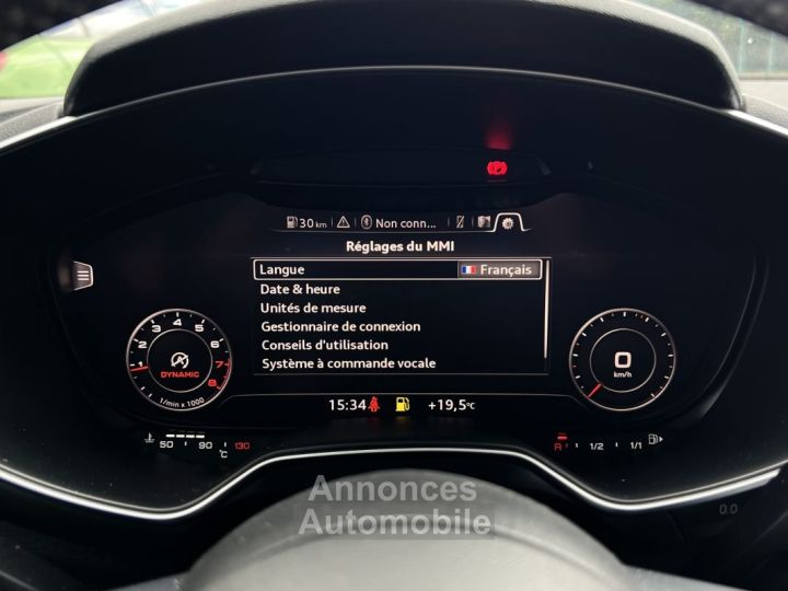 Audi TT COUPE III MK3 COUPE S-LINE 20 TFSI 230 Cv VIRTUAL COCKPIT / CRIT AIR 1 - GARANTIE 1 AN - 31