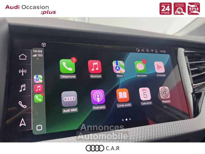 Audi A1 Sportback 25 TFSI (10 95CH) S TRONIC 7 FINITION DESIGN - 15