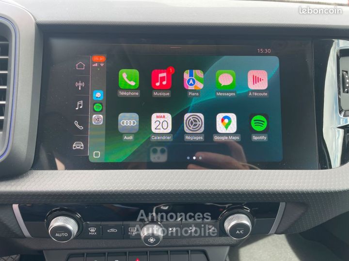 Audi A1 Sportback Advanced TFSI S-Tronic 95 Cv 34200 Km Ambiance LED CarPlay Garantie 6 mois - 9