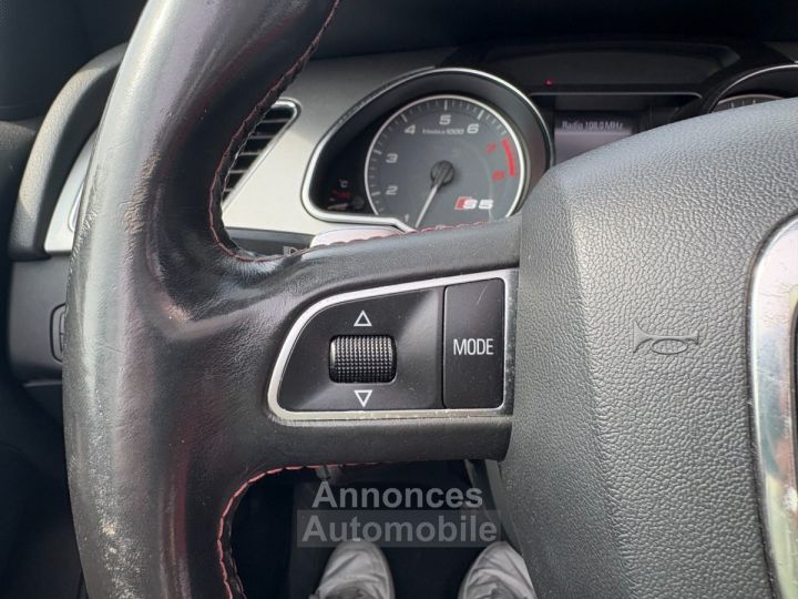 Audi S5 cabriolet v6 30 tfsi 333 quattro s tronic avec sieges chauffant radar avant et arriere climatisation auto echappement sport - 11