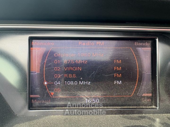 Audi S5 cabriolet v6 30 tfsi 333 quattro s tronic avec sieges chauffant radar avant et arriere climatisation auto echappement sport - 17