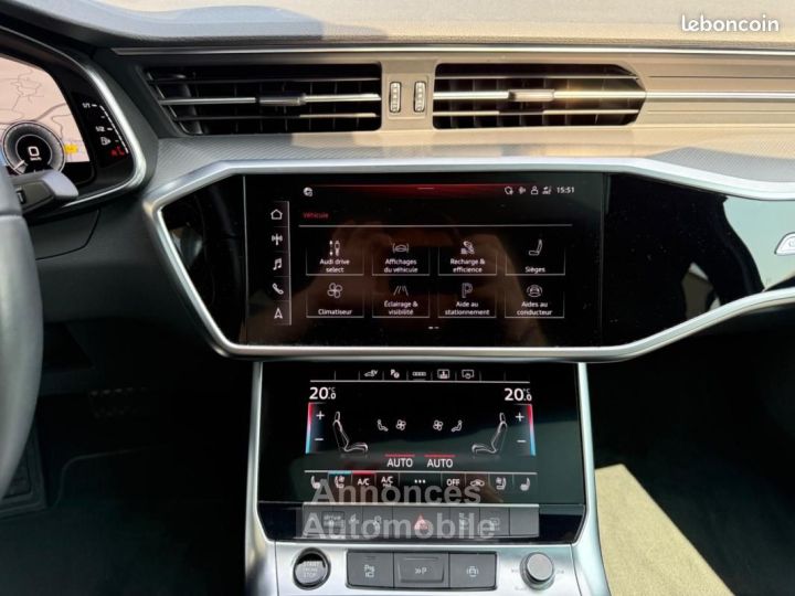 Audi A6 50 TFSIE 299H S-LINE QUATTRO S-TRONIC BVA Matrix Led- B&O- Toit ouvrant- Soft close - 12