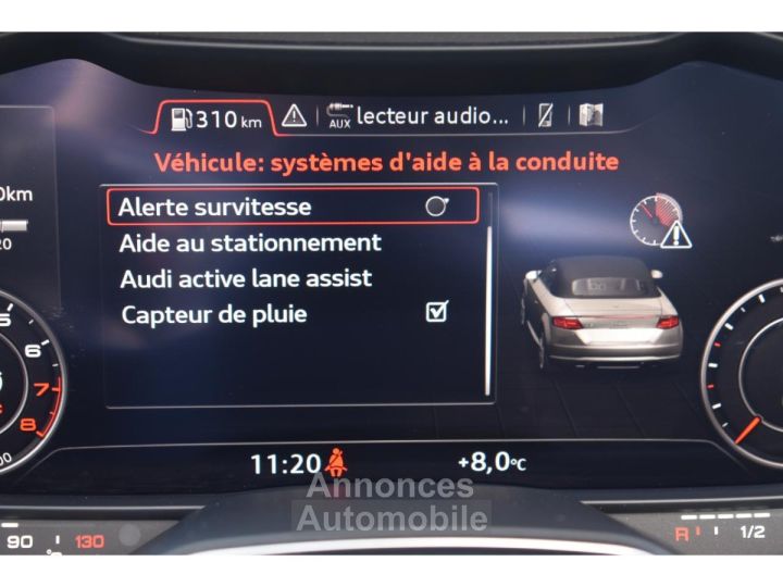 Audi TT Roadster 45 TFSI 245CH S LINE QUATTRO S TRONIC 7 - 29