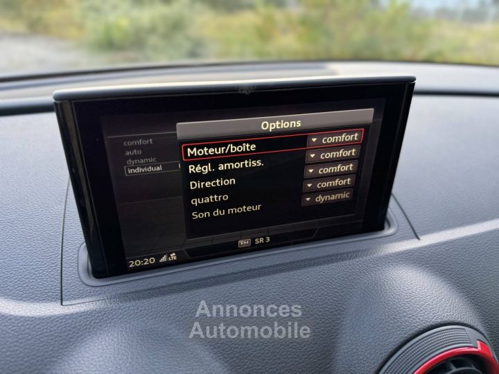 Audi RS3 Sportback - immat FR, sièges diamants, pack design RS, échap RS, B&O, magnetic, matrix - 35