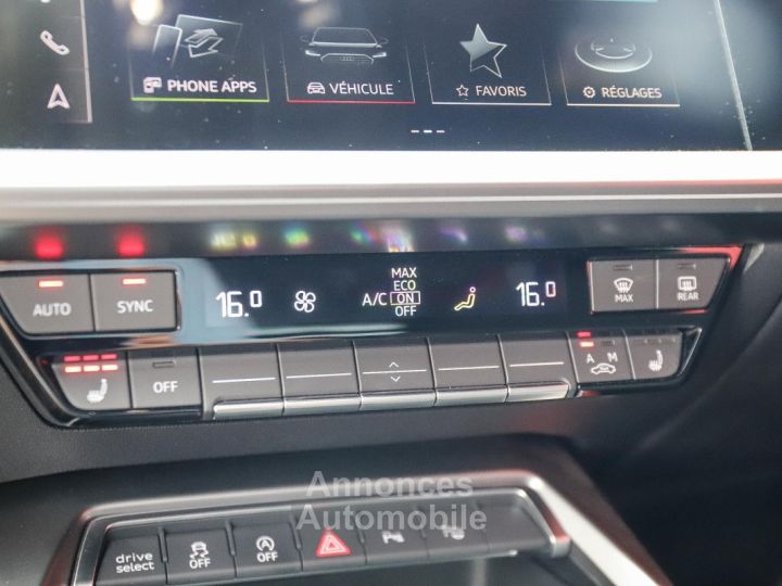 Audi A3 Sportback 15 35 TFSI 150 Business Line CUIR SIEGES ELECTRIQUES A MEMOIRE CHAUFFANTS - 16