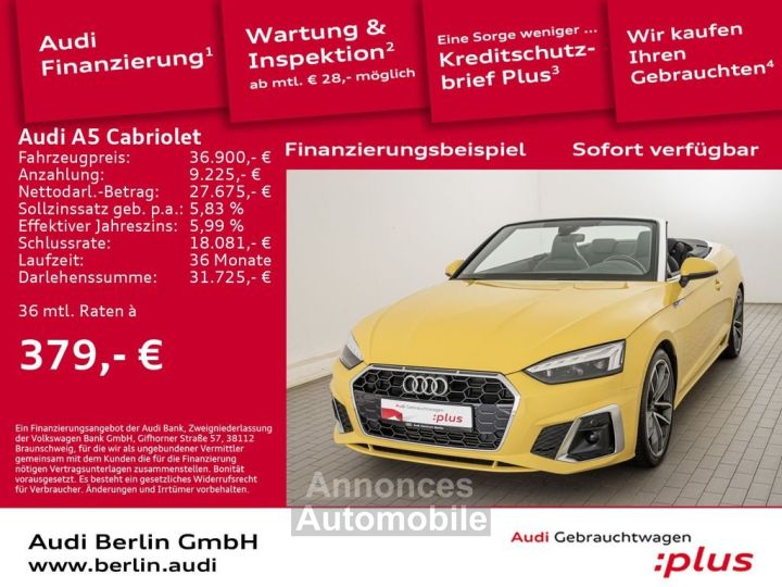 Audi A5 Cabriolet S line 40 TFSI S tr MATRIX - 1