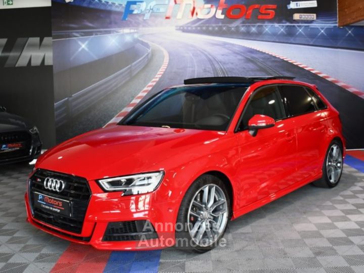 Audi S3 Sportback 20 TFSI 300 Quattro S-Tronic GPS Virtual Sièges Baquet TO Parc Assist Carbone JA 18 - 4