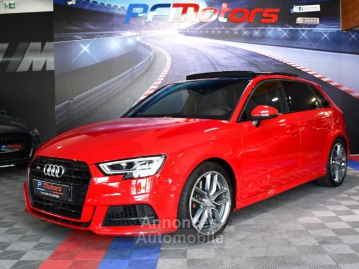 Audi S3 Sportback 20 TFSI 300 Quattro S-Tronic GPS Virtual Sièges Baquet TO Parc Assist Carbone JA 18 - 5