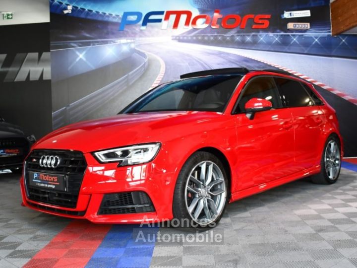 Audi S3 Sportback 20 TFSI 300 Quattro S-Tronic GPS Virtual Sièges Baquet TO Parc Assist Carbone JA 18 - 7