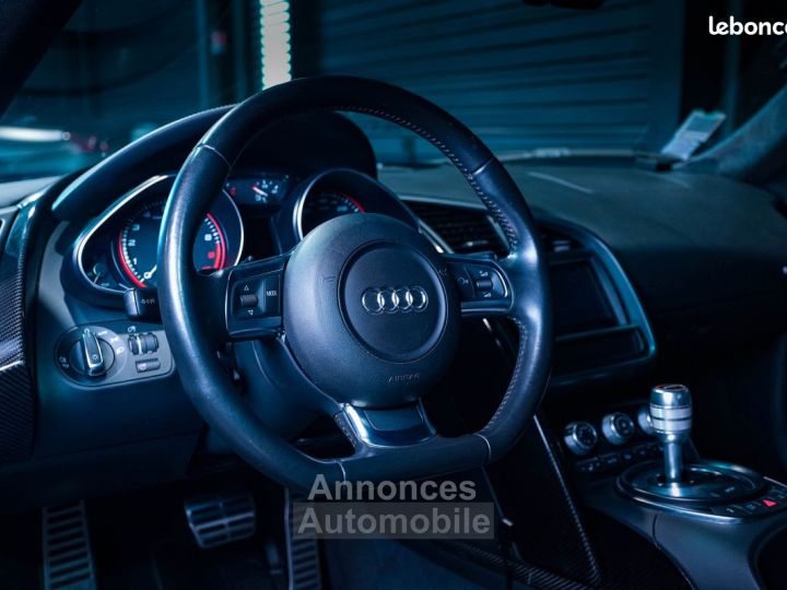 Audi R8 V10 525ch CARBONE SIÈGES ÉLECTRIQUES BANG & OLUFSEN RÉGULATEUR CICERONE - 4
