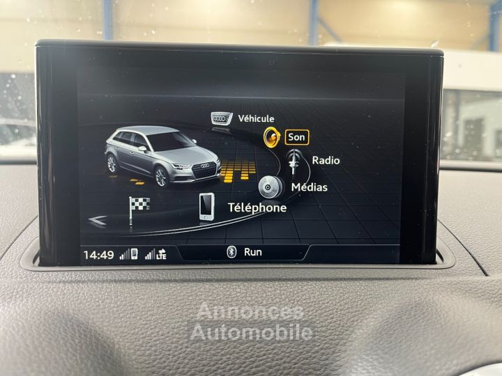 Audi A3 Sportback 20 TDI 150 S Line - Bang Olufsen - Carplay - Sièges chauffants - Volant méplat - 19