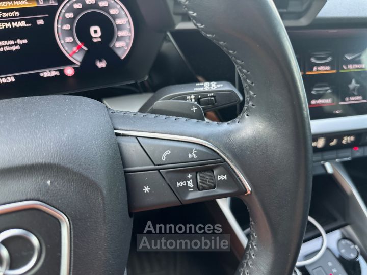 Audi A3 Sportback 35 TFSI Mild Hybrid 150 S tronic 7 Design Luxe CAM - SIÈGES ÉLEC - HAYON ÉLEC - SON BO - 22