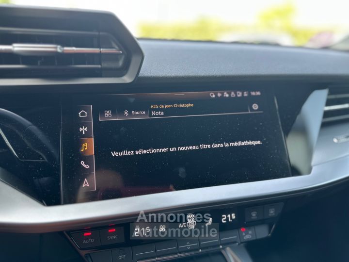 Audi A3 Sportback 35 TFSI Mild Hybrid 150 S tronic 7 Design Luxe CAM - SIÈGES ÉLEC - HAYON ÉLEC - SON BO - 32