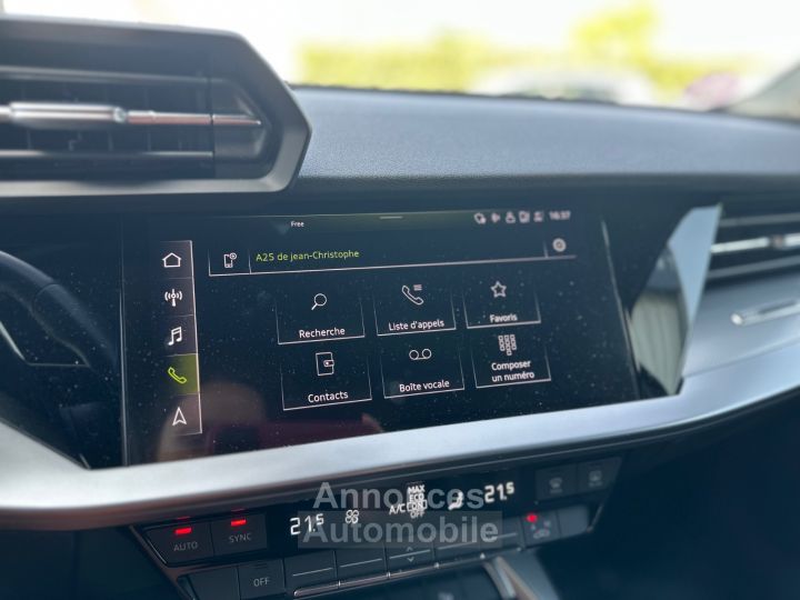 Audi A3 Sportback 35 TFSI Mild Hybrid 150 S tronic 7 Design Luxe CAM - SIÈGES ÉLEC - HAYON ÉLEC - SON BO - 33