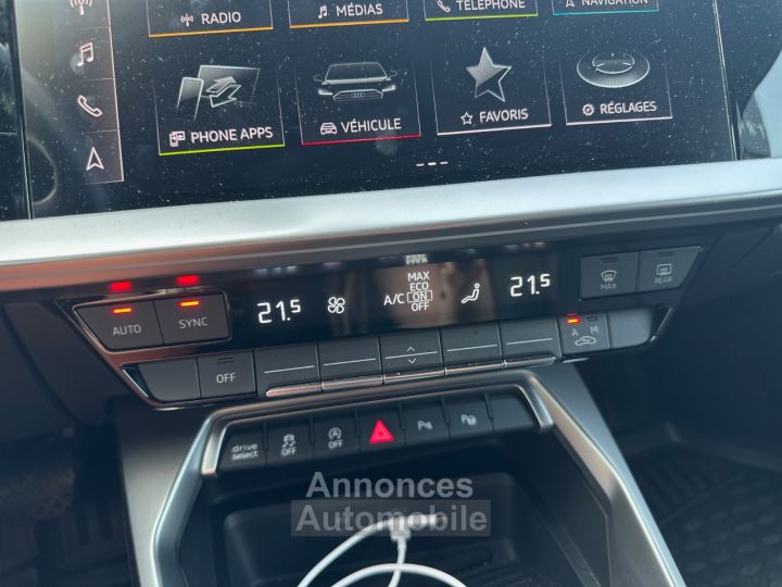 Audi A3 Sportback 35 TFSI Mild Hybrid 150 S tronic 7 Design Luxe CAM - SIÈGES ÉLEC - HAYON ÉLEC - SON BO - 39