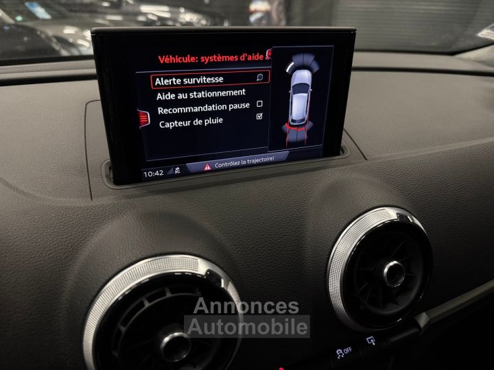 Audi A3 Sportback 14 TFSI 150 Ch S Tronic Pack Extérieur S line - 16