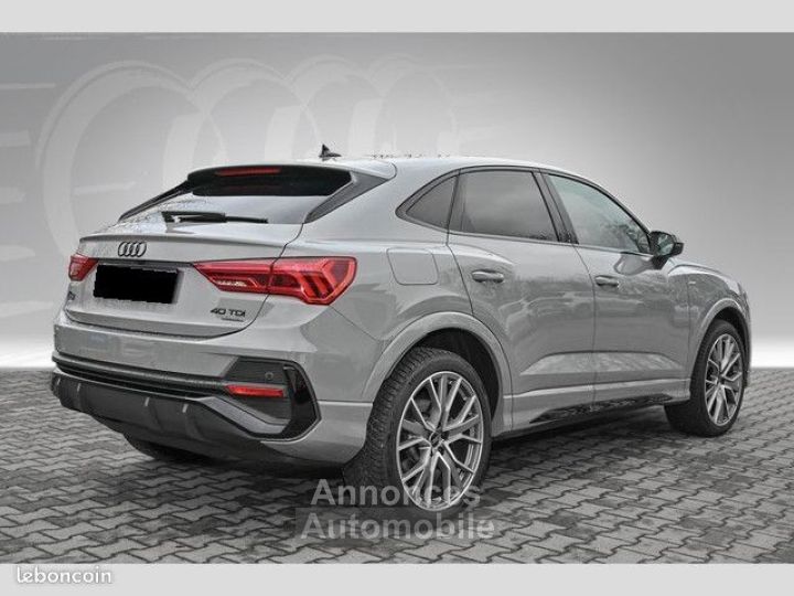 Audi Q3 Sportback 40 TDI S LINE TRONIC QUATTRO 200CH GRIS NARDO GPS-LED-VIRTUAL-JANTES 20-CARTE GRISE INCLUSE -SONOS - 2