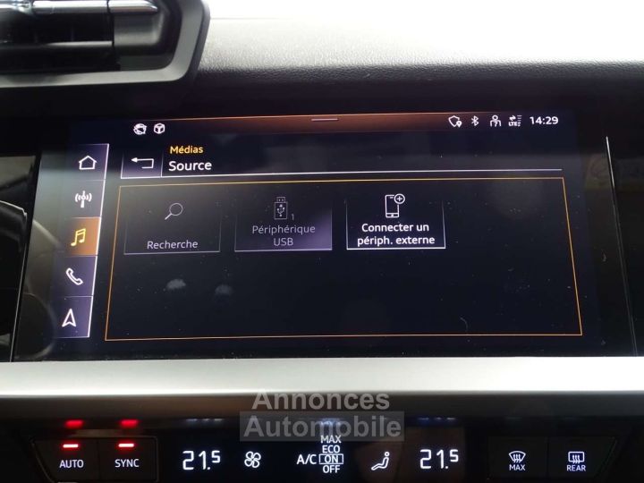 Audi A3 Sportback 30TFSI Adv LED-SIEGES SPORTS-VIRTUAL - 14