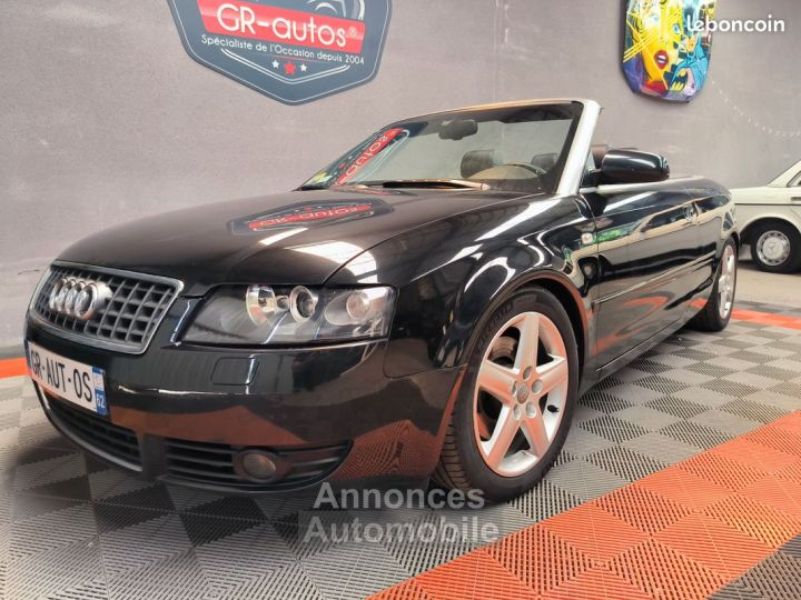 Audi A4 Cabriolet 30 V6 220cv Tiptronic Cuir jantes alu sièges chauffants CT ok et révisée Garantie 6 mois - 1