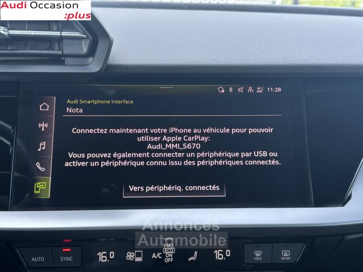 Audi A3 Sportback NF 30 TFSI 110 CH BVM6 - 24