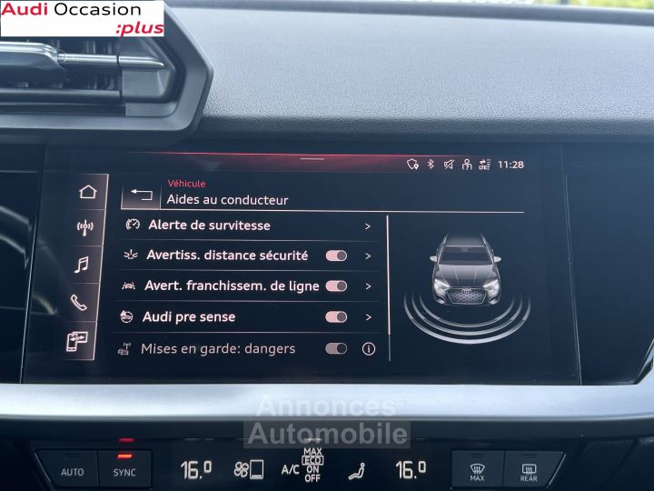 Audi A3 Sportback NF 30 TFSI 110 CH BVM6 - 27
