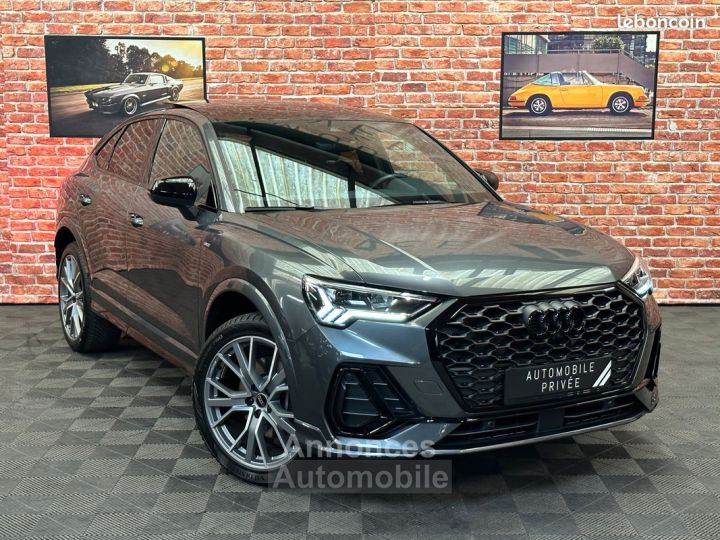 Audi Q3 Sportback 45-TFSIe 245 cv S LINE hybride rechargeable ( 45TFSI e ) TOIT PANO SIEGES SPORT GRIS DAYTONA IMMAT FRANCAISE - 1