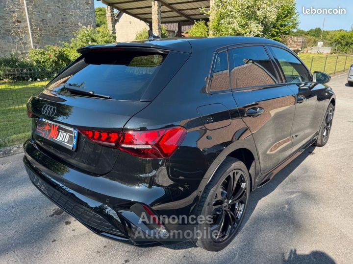 Audi A3 Sportback 45TFSI e 272 SLINE STRONIC 6 TOIT OUVRANT SIEGES SPORT COUTURE ROUGE MATRIX HAYON CAMERA JANTES NOIRES GARANTIE 24 MOIS - 4