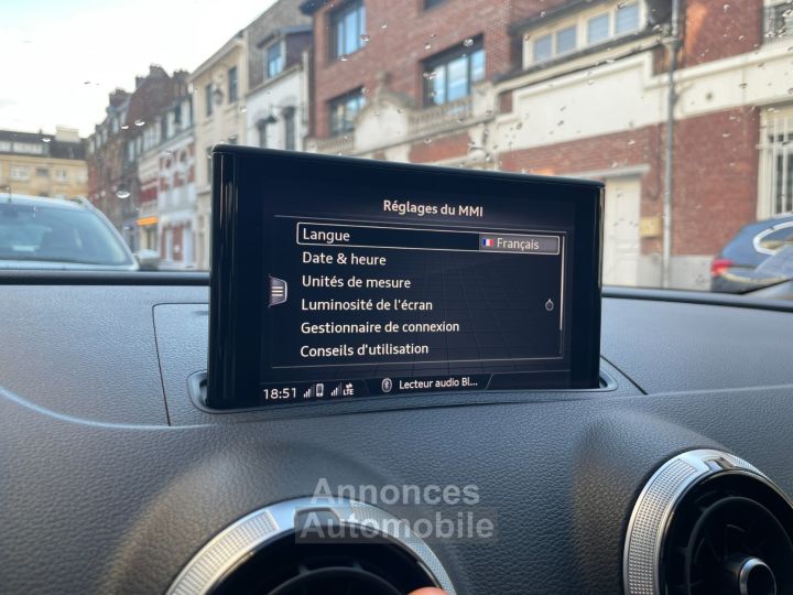 Audi A3 Sportback 30 TFSI 116 S tronic 7 Design Luxe / CAMERA DE RECUL / SIEGES CHAUFFANTS / GPS - 36
