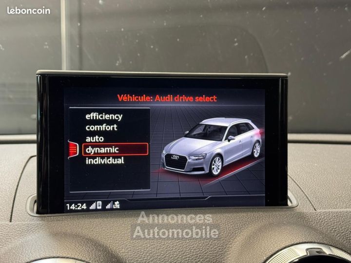 Audi A3 Sportback 35 TFSI 150 S tronic 7 Design Luxe ORIGINE FRANCE SECONDE MAIN SUIVI - 30