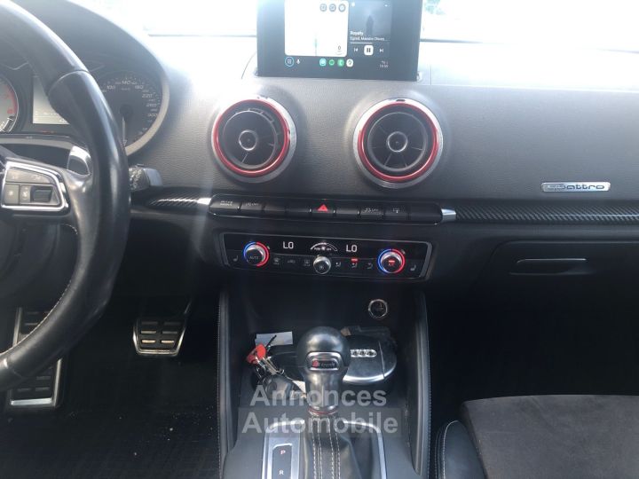 Audi S3 SPORTBACK 20 TFSI 300 Quattro S-Tronic 6 ETAT INTERIEUR EXTERIEUR NICKEL GARANTIE 12 MOIS - 10