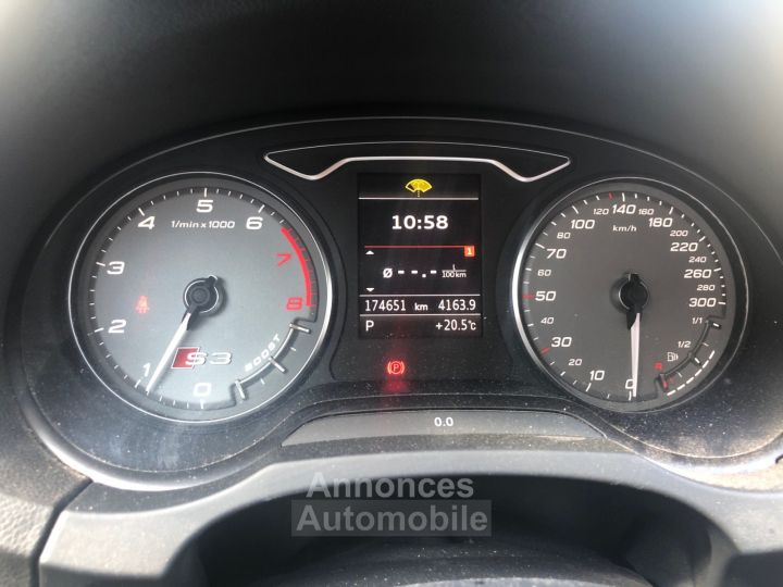 Audi S3 SPORTBACK 20 TFSI 300 Quattro S-Tronic 6 ETAT INTERIEUR EXTERIEUR NICKEL GARANTIE 12 MOIS - 12