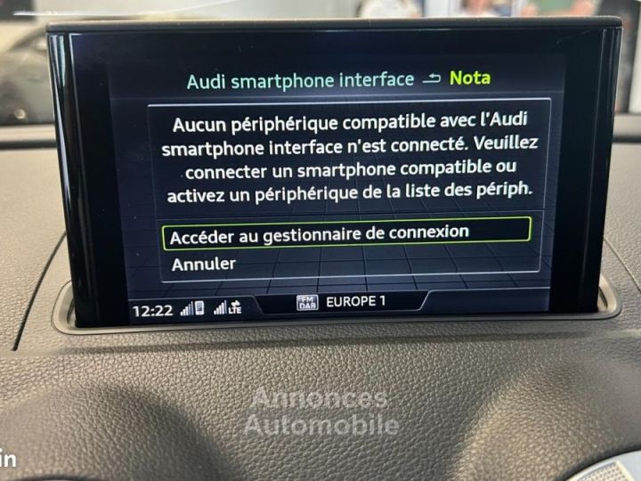 Audi A3 Sportback 14 TFSI E-TRON 204H 150 PHEV 257KWH DESIGN LUXE S-TRONIC + SIEGES CHAUFFANT - 17