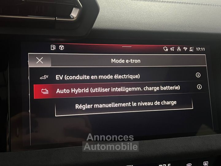 Audi A3 Sportback 45 TFSI e Hybride rechargeable 272 S tronic 6 S line - 31
