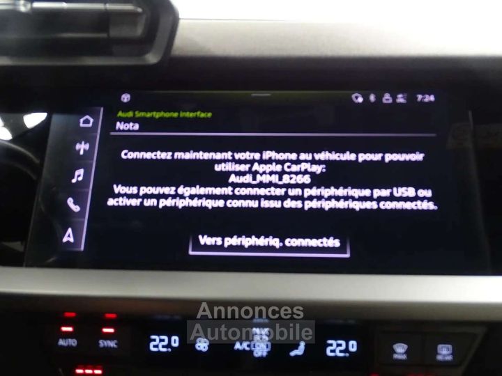 Audi A3 Sportback 30TFSi Advanced CUIR SPORT-LED-PARKING - 11