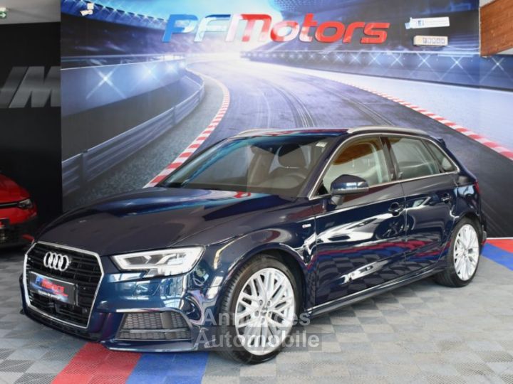 Audi A3 Sportback S-Line Ambition Luxe 35 TDI 150 S-Tronic GPS Virtual Attelage Car Play Pré Sense ACC Induction JA 18 - 4