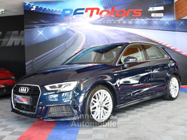 Audi A3 Sportback S-Line Ambition Luxe 35 TDI 150 S-Tronic GPS Virtual Attelage Car Play Pré Sense ACC Induction JA 18 - 5